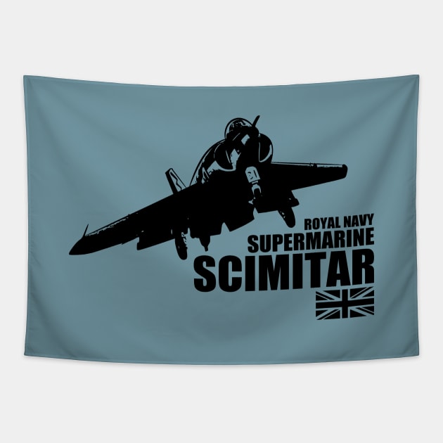 Supermarine Scimitar Tapestry by TCP