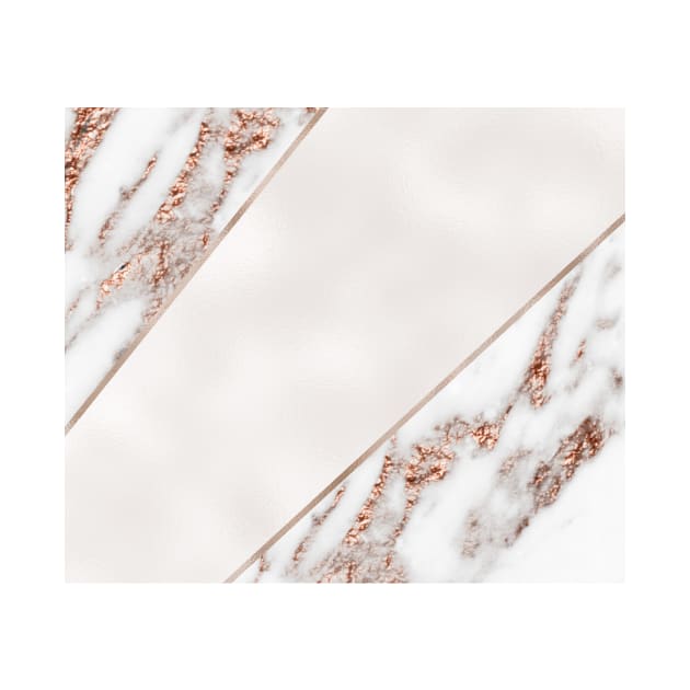 Rose gold marble geometric pearl by marbleco