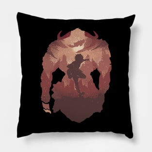 Danmachi Anime Characters Bell Cranel Minotaur Fight Art Pillow