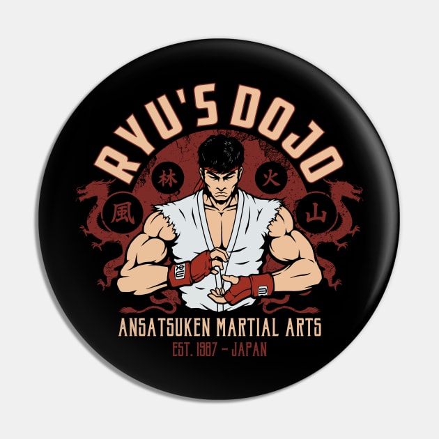 Ansatsuken Martial Arts Pin by pigboom