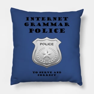 Internet Grammar Police Pillow