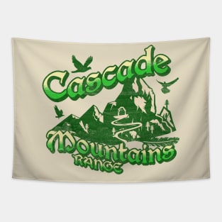 Cascade Mountains Graphic, North Cascades Hiking , Camping Lover Gift, Vacation Holiday Forest for him her woman Tapestry