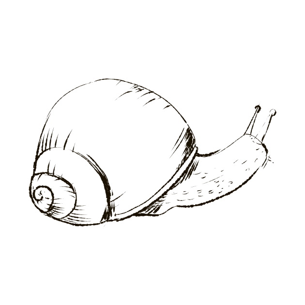 Escargot Snail Slug Lineart by coretdikit