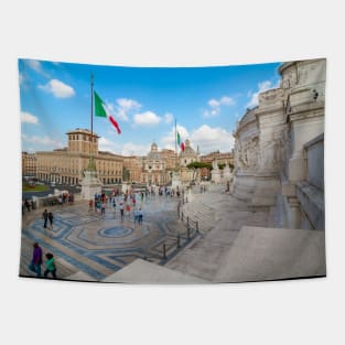 Piazza Venezia in Roma, Italy Tapestry