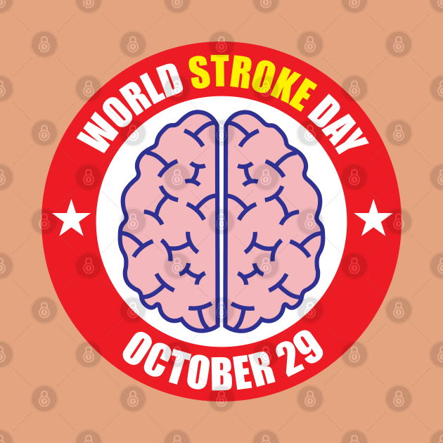 29 october World Stroke Day for stroke awareness by ArtoBagsPlus