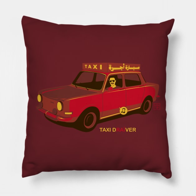 Taxi Draiver Pillow by BITICOL