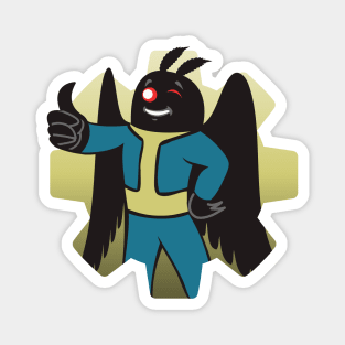 Radiation Suit Mothman Magnet