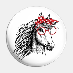 Bandana Horse Lover Pin