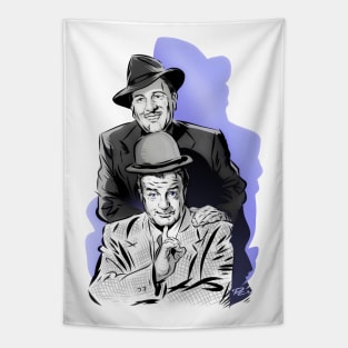 Abbott and Costello - An illustration by Paul Cemmick Tapestry