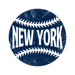 New York Retro Baseball - White T-Shirt