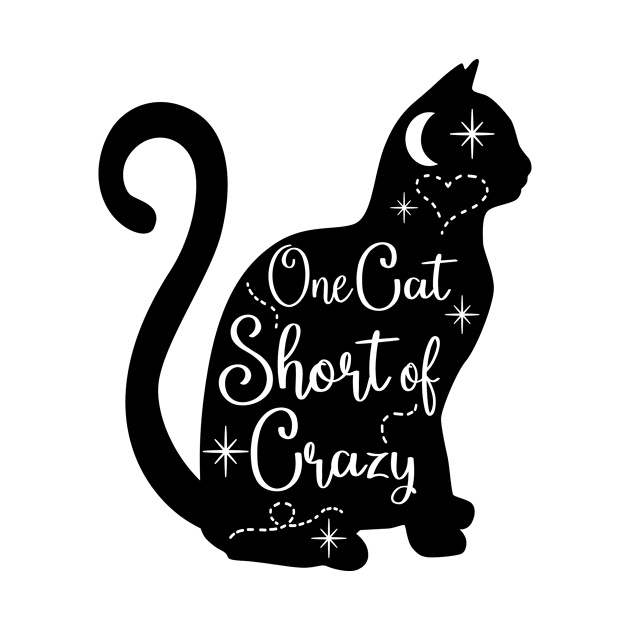 One Cat Short of Crazy Coffee Lovers Tshirt by MichelAdam