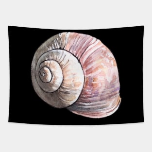 Snail Shell Watercolor Tapestry