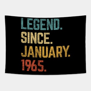 58th Birthday Gift 58 Year Old Legend Since January 1965 Tapestry