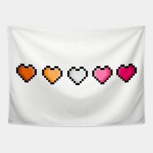 Pride Pixel Hearts Tapestry