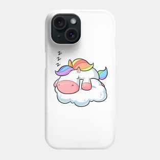 Kawaii unicorn holding plunger Phone Case