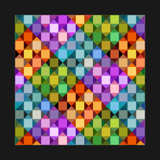 Abstract Tiles - rainbow T-Shirt