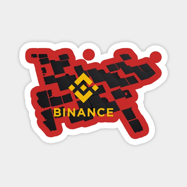 Binance Blockchain Logo Magnet by KryptoMadeEazy