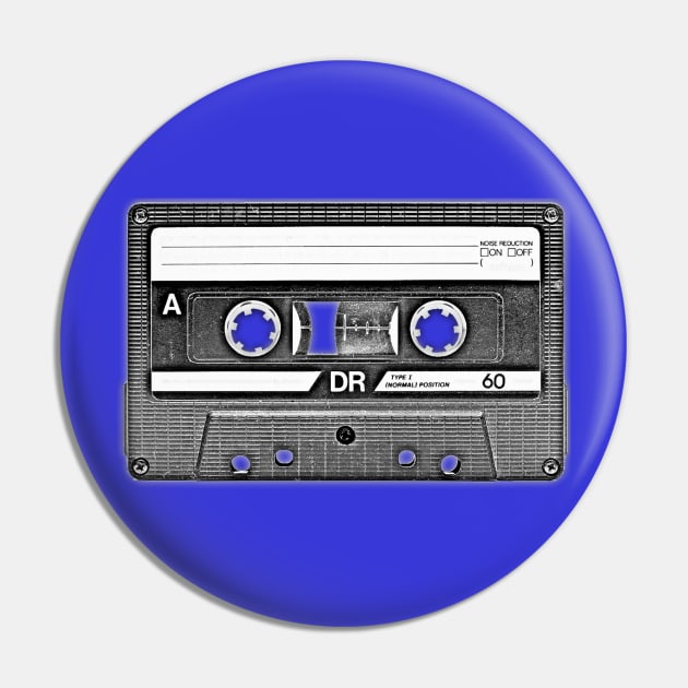 Cassette Tape Pin by uselessandshiny