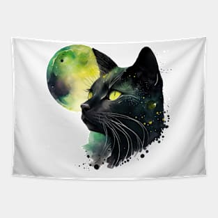 Watercolor cat art Tapestry