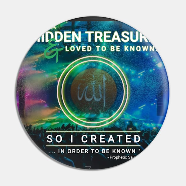 Hidden Treasure - Allah Pin by Fitra Design