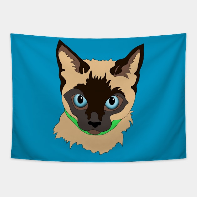 Siamese Cat Tapestry by Zodiart