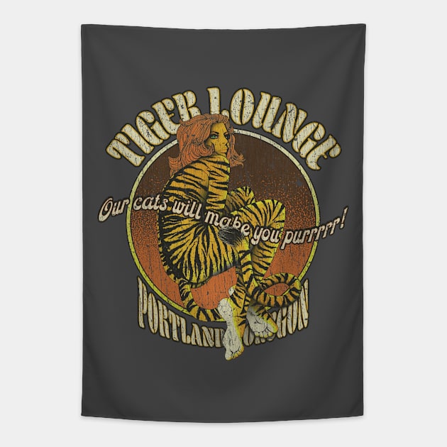 The Tiger Lounge 1982 Tapestry by JCD666