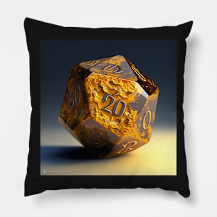 Dungeons and Dragons Golden Nat 20 Pillow