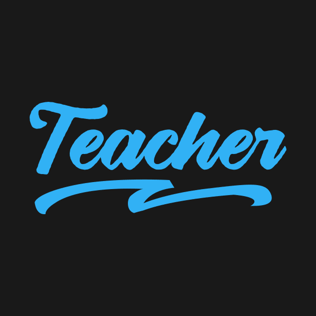 teacher typography text by teemarket