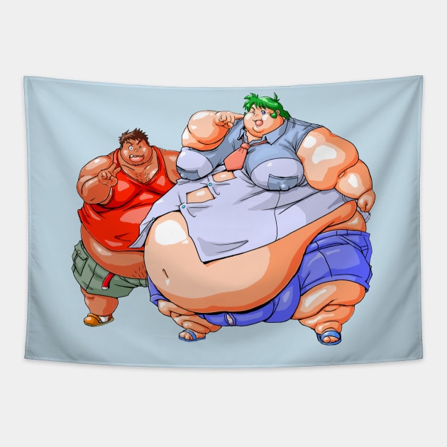 super chub and fat boy friend ver.2019 Tapestry by kumapon