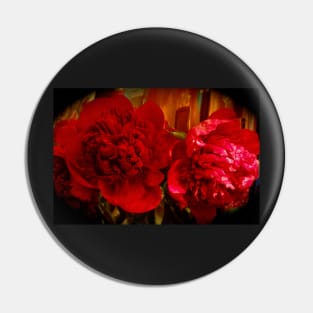 Red Peonies Pin