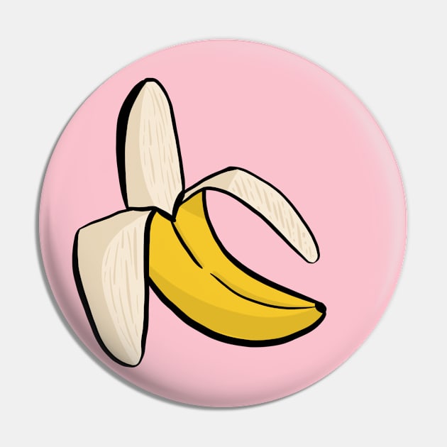 Banana Pattern Pin by OneThreeSix