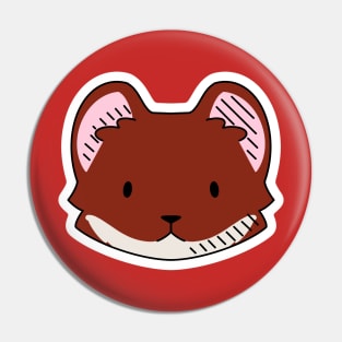 Weasel Head Pin