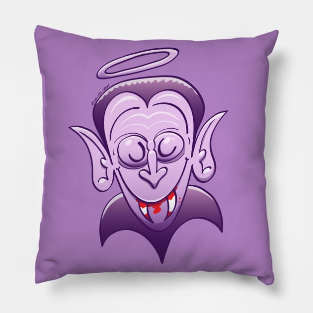 The count Dracula is not guilty at all! Pillow by zooco