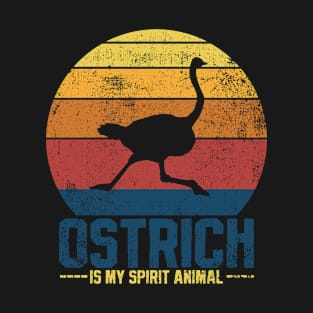 Ostrich Flightless Bird Spirit Animal Vintage T-Shirt