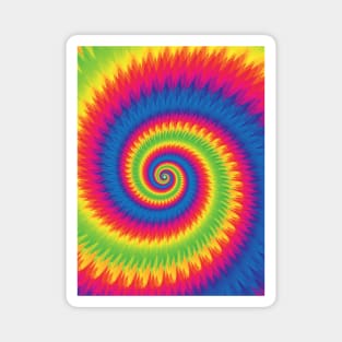 Rainbow Tie Dye Pattern Magnet