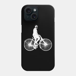 White Vintage Bicycle Cyclists Phone Case