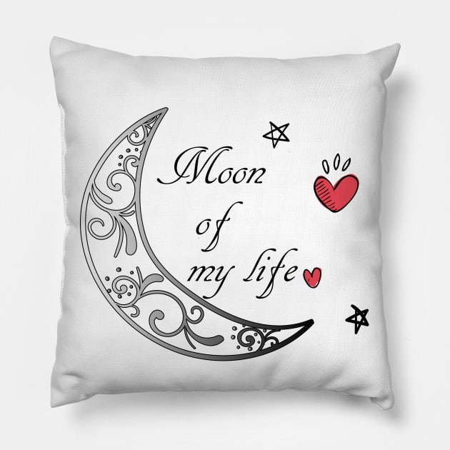 moon of my life- gifts for her Pillow by maggzstyle