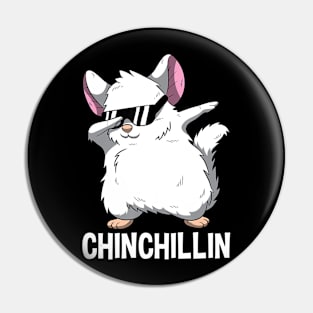 Dabbing Chinchillin Pin