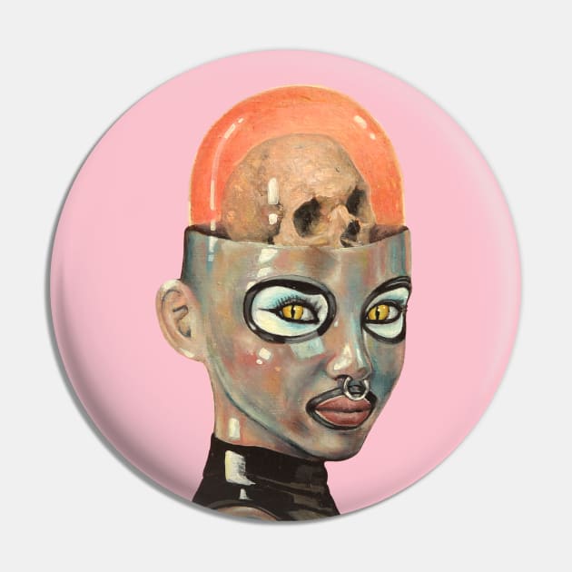 Future Girl | Skull Brain | Candy Girl Surreal Pop Art | Steam Punk  Original Surreal Painting By Tyler Tilley Pin by Tiger Picasso