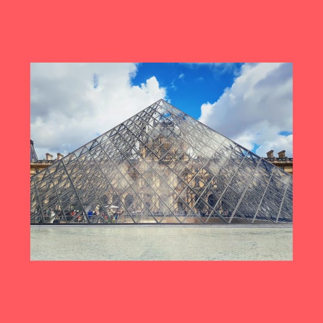 glass pyramid Louvre by psychoshadow