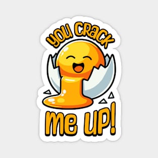 You Crack Me Up! Cute Egg Pun Magnet