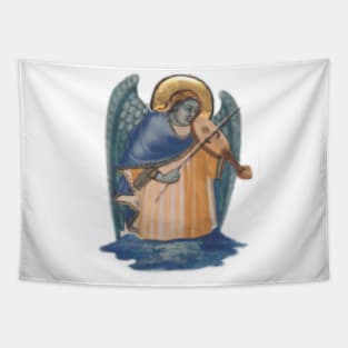 Tiny Violin Angel Tapestry