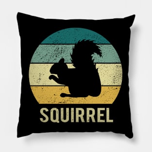 Squirrel At Sunset A Gift For Squirrels Lovers Pillow