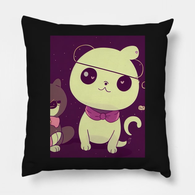 bee and puppycat Pillow by ComicsFactory