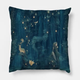 Enchanted Woodland Dreams Pillow