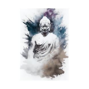 Buddha statue covered in coloured powder T-Shirt