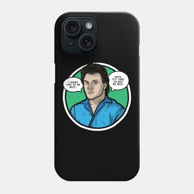 James Dalton Phone Case by Baddest Shirt Co.