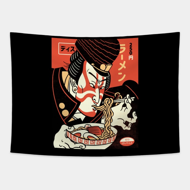 Japanese Anime Ramen | Jotaro Discount Noodle Gang Tapestry by zerobriant