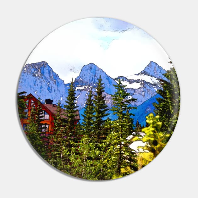 Canadian Rockies - The Three Sisters Pin by Highseller