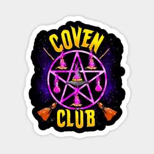 Coven Club for Witches Witchcraft Occult Pentagram Halloween Magnet